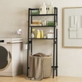 thumbnail image 2 of Gymax Étagère de Rangement au-Dessus de la Toilette à 3 Niveaux avec Barre Inférieure Réglable et Ajustable, 2 of 10