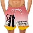 thumbnail image 1 of Pantalones cortos con estampado de bandera a rayas del Día de la Independencia para hombre Pantalones de playa con cintura elástica Pompotops oipoqjl40938, 1 of 4
