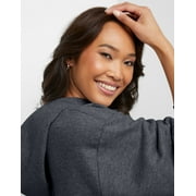Hanes EcoSmart Women's Fleece Hoodie Slate Heather M