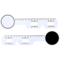 thumbnail image 1 of 1 X Règle Optique Pd, Règle de Mesure de Distance Pupillaire, Compteur, Outil Ophtalmique pour les Yeux, 5 Pcs (Blanc), 1 of 5