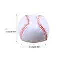 thumbnail image 2 of OUNONA White Polyester Baseball Style Bean Bag Chair Cover for Storage Use with Zipper Design 45.2 inches, 2 of 6