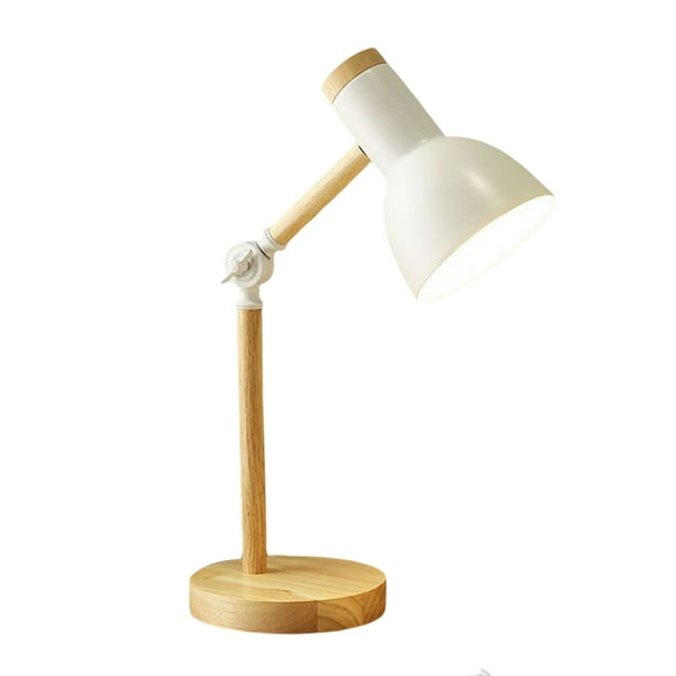 Inteprter Luz de de lectura de escritorio con pantalla, lámpara de mesita de noche regulable ajustable, herramienta de iluminación, hogar, Iluminación y accesorios Blanco Luz calida