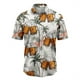 thumbnail image 3 of Camisa informal de solapa para hombre Cagnkofi, camisa de manga corta con estampado de cerveza, camisa abotonada estilo vacaciones playeras, ropa, 3 of 3