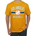 thumbnail image 1 of Wild Bobby City of Los Angeles LA Baseball Fantasy Fan Sports Men's T-Shirt, Gold, 3X-Large, 1 of 6