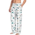 thumbnail image 6 of Logiee Cartoon House Car Print Pajama Pants for Men,Men’s Pajama Bottoms,Mens PJ Pants with Pockets & Button Fly-Medium, 6 of 6