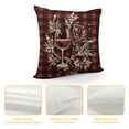 thumbnail image 4 of RUIYC Merry Christmas Happy New Year Throw Pillow Covers , Decorations,Decorative Throw Pillowcase for Winter Xmas Holiday Home Decor for Sofa Couch,Red Christmas, 4 of 5