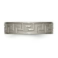 thumbnail image 3 of Auriga Fine Jewelry Titanium Greek Key 6mm Satin Band for Men Size 11.5, 3 of 6