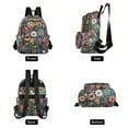 thumbnail image 4 of FORMRS Mini Backpack Purse for Women Travel Daypack Casual Shoulder Bag, Blue Colorful Flowers, 4 of 7