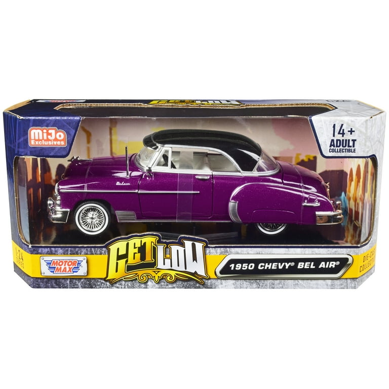1950 Chevrolet Bel Air Lowrider Purple Metallic with Black
