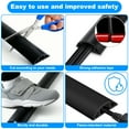 thumbnail image 4 of AGCAN Cord Hider Floor, 6.56ft Self Adhesive Cable Protector, Floor Cord Cover, Extension Strip Protector for Wires, Exhibitions Cavity:0.47" (W) x 0.31" (H), Black, 4 of 8