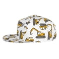 thumbnail image 3 of Fotbe Funny Excavator Flat Bill Visor Cap Classic Snapback Hat Polyester Foam Trucker Hat Trucker Cap Adjustable Baseball Cap, 3 of 9