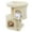 Beige, variant on Resenkose 26-Inch Compact Cat Tower with Large Padded Push Perch and Dual Soft Condos for Cat Relaxation, Light Gray