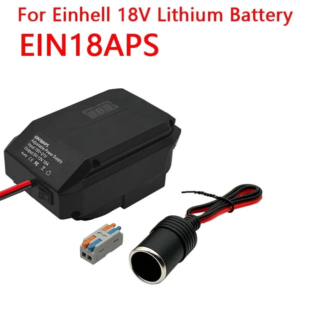 18V to 12V Step Down Converter For Ein*hell Battery Adapter Cigarette Lighter Adapter Power Wheel Adapter