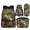 Oak Leaf Camo Bass Fish, variant on Yspwyqan Purple Floral Axolotl Kids Backpack Set 4Pcs with Lunch Box Pencil Case Water Bottle Bag, 17 Inch Double Zipper Lightweight Bookbags Fits 14" Laptop for School Travel Hiking