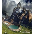 thumbnail image 3 of Landscape King Size Duvet Cover Set, Mount Fitz Roy and Laguna Torre Los Glaciares National Park Patagonia Argentina, Decorative 3 Piece Bedding Set with 2 Pillow Shams, Multicolor, by Ambesonne, 3 of 3