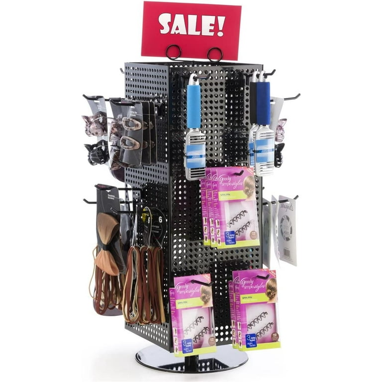Counter Pegboard Spinner Rack Magnetic 28 H Black Steel MD4PCTBK Walmart