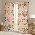 thumbnail image 3 of Feelyou Kawaii Love Heart Black Out Curtains for Teen, Anniversary Flower Floral Curtains Pack of 2 (42x63 Each), Girly Pink Cartoon Bedroom Curtains, Living Room Curtains Decor, 3 of 7