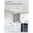 thumbnail image 2 of Ventilador de Techo ZMISHIBO 20" LED Regulable 3 Colores 6 Velocidades, 2 of 7