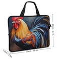 thumbnail image 2 of AWERP Rooster Dog Art Laptop Bag Diving Fabric Computer Protect Case 10inch, 2 of 5
