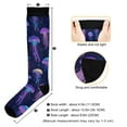 thumbnail image 3 of FORMRS Womens Knee High Socks Casual Long Thick Travel Daily Wear, 1 Pair, Dark Blue Jellyfish Pattern, 3 of 6