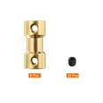 thumbnail image 3 of Uxcell 8Pcs 3.17mm to 4mm Brass Shaft Coupling Joint Connector with Screws for RC Model Car, 3 of 4