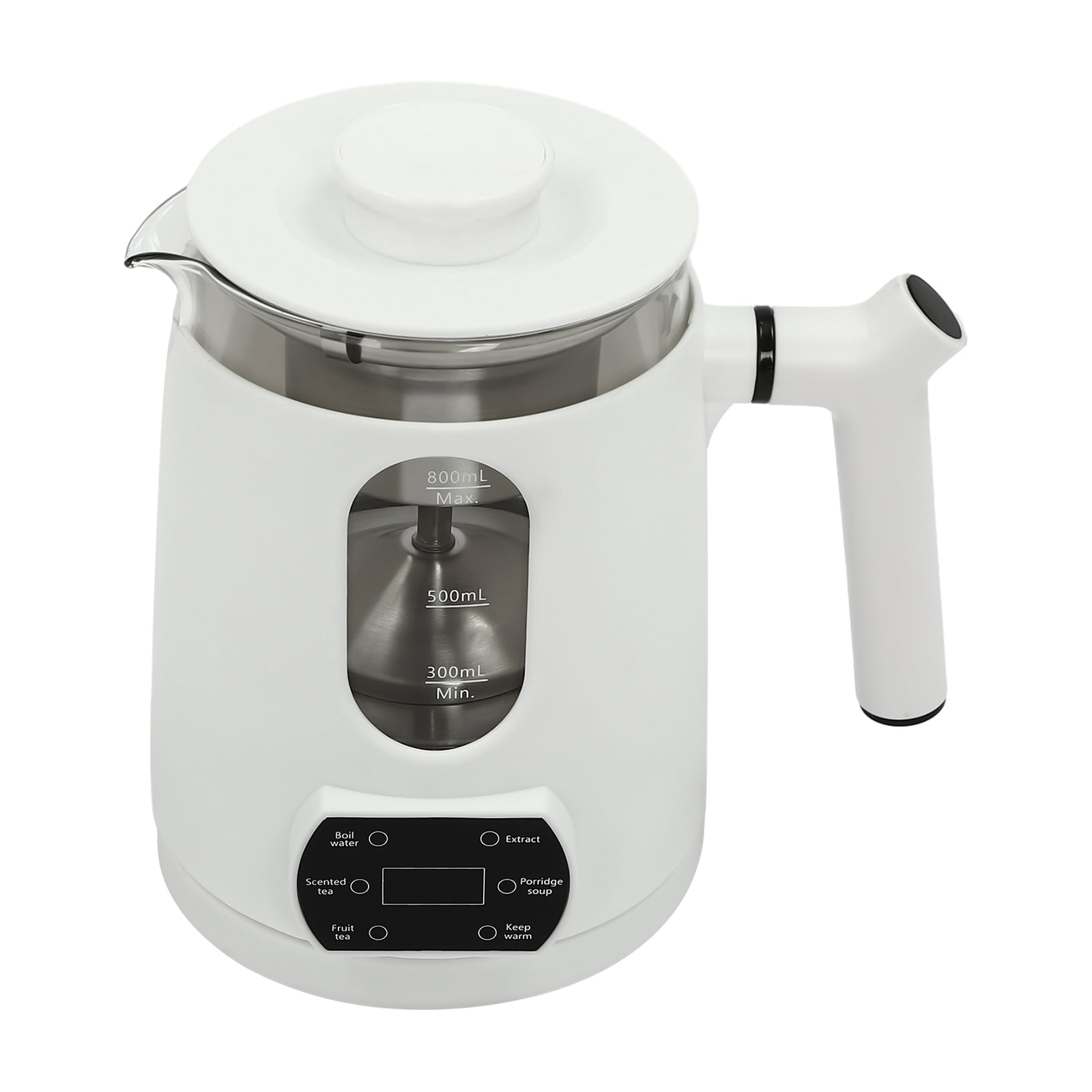Electric Tea Kettle, 27OZ Portable Temperature Control Electric Kettle, 600W 110V WhiteWater Boiler ,Heater with Stainless Steel Tea Steamer Mesh and 360° Rotating Base