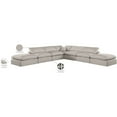 thumbnail image 2 of Meridian Furniture Comfy Beige Modular Sectional, 2 of 11
