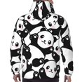 thumbnail image 5 of Bingfone Seamless Pattern Cute Panda Men'S Drawstring Hoodie Long Sleeve Pocket Sweatshirts-4x-Large, 5 of 9