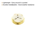 thumbnail image 4 of Uxcell 1.1" Mini Indoor Outdoor Thermometer Round Temperature Monitor Room Gauge, Gold 2 Pack, 4 of 5