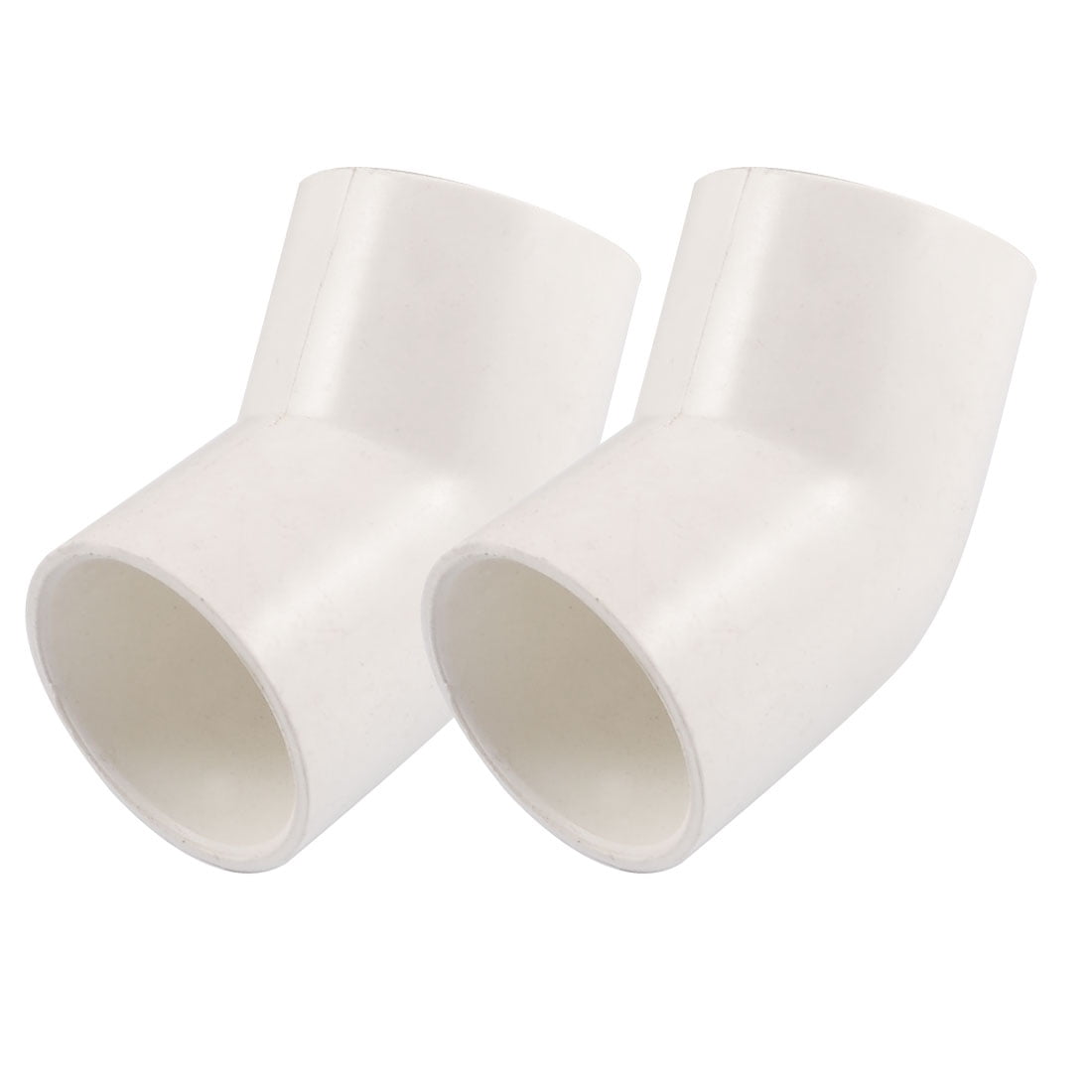 Unique Bargains 2 x 40mm Dia 45 Angle Degree Elbow PVC Pipe Fittings