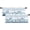 Blue Floral Leaf, variant on Sea Turtle Curtain Valance Coastal Coral Kitchen Short Curtains 54"x18" Window Treatment Rod Pocket Valance for Bedroom Living Room Decor