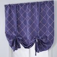 thumbnail image 4 of Cortinas bordadas con cenefa, cortinas globo con lazos, barras romanas para balcones Púrpura, 4 of 9