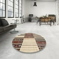 thumbnail image 4 of Ahgly Company Machine Washable Indoor Rectangle Contemporary Sepia Brown Area Rugs, 8' x 10', 4 of 7