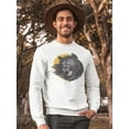 thumbnail image 2 of Werewolf Head Design Sweatshirt Men -Image by Shutterstock, Male 3X-Large, 2 of 4