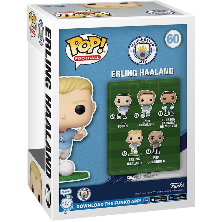 Funko, POP! Football, Manchester City FC Erling Haaland, 4.2-inch