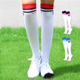 thumbnail image 3 of Bas de Golf pour Femmes Chaussettes Hautes Athlétiques non Rayantes Golf École Rouge, 3 of 9