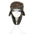 thumbnail image 5 of Unisex Men Women Russian Hat Trapper Bomber Warm Ear Flaps Winter Ski Hat Cap Headwear, 5 of 7