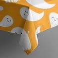 thumbnail image 5 of Orange Halloween Ghosts Square Tablecloth,Waterproof Square Table Cover,Wipeable Spillproof Washable Table Cover for Home Kitchen Party Decor 42"X42"(107x107cm), 5 of 6