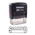 thumbnail image 1 of Printtoo Office Stationary Stamp SCANNED Self Inking Rubber Stamp-Black, 1 of 2