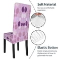 thumbnail image 6 of ZICANCN Purple Line Flower Chair Protectors Seat Covers , Dining Chair Slipcovers 1 Piece for Dining Room Hotel Kitchen, 6 of 8