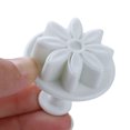 thumbnail image 2 of Sponge Cake Pan with Removable Bottom Valentines for Chocolate Funnel Cake Cool Baking Stuff for Teens Candy Making compatible with Machine for Kids 4Pcs Flower Plunger Cookie Cutter, 2 of 4