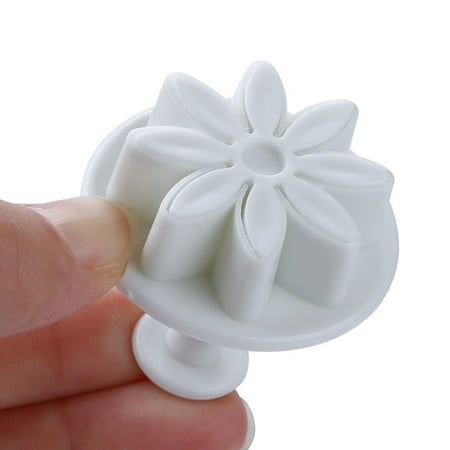 

EIALIVE Baking Mold Tool Mould 4Pcs Baking Cake Plunger Cookie Flower Decorating Cake Mould