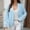 Blue Coat for Winter, variant on XPMWRP Women's Solid Color Knit Cardigan Coat Open Front Long Sleeve Loose Fit Casual Lightweight Drape Hem Outerwear Blue XL