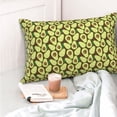 thumbnail image 4 of Fotbe Avocado Funda de Almohada Decorativa Estilo Occidental, Lujo en Algodón, Fundas para Almohadas King, Cojín Estampado para Decoración del Hogar-14"x20", 4 of 6
