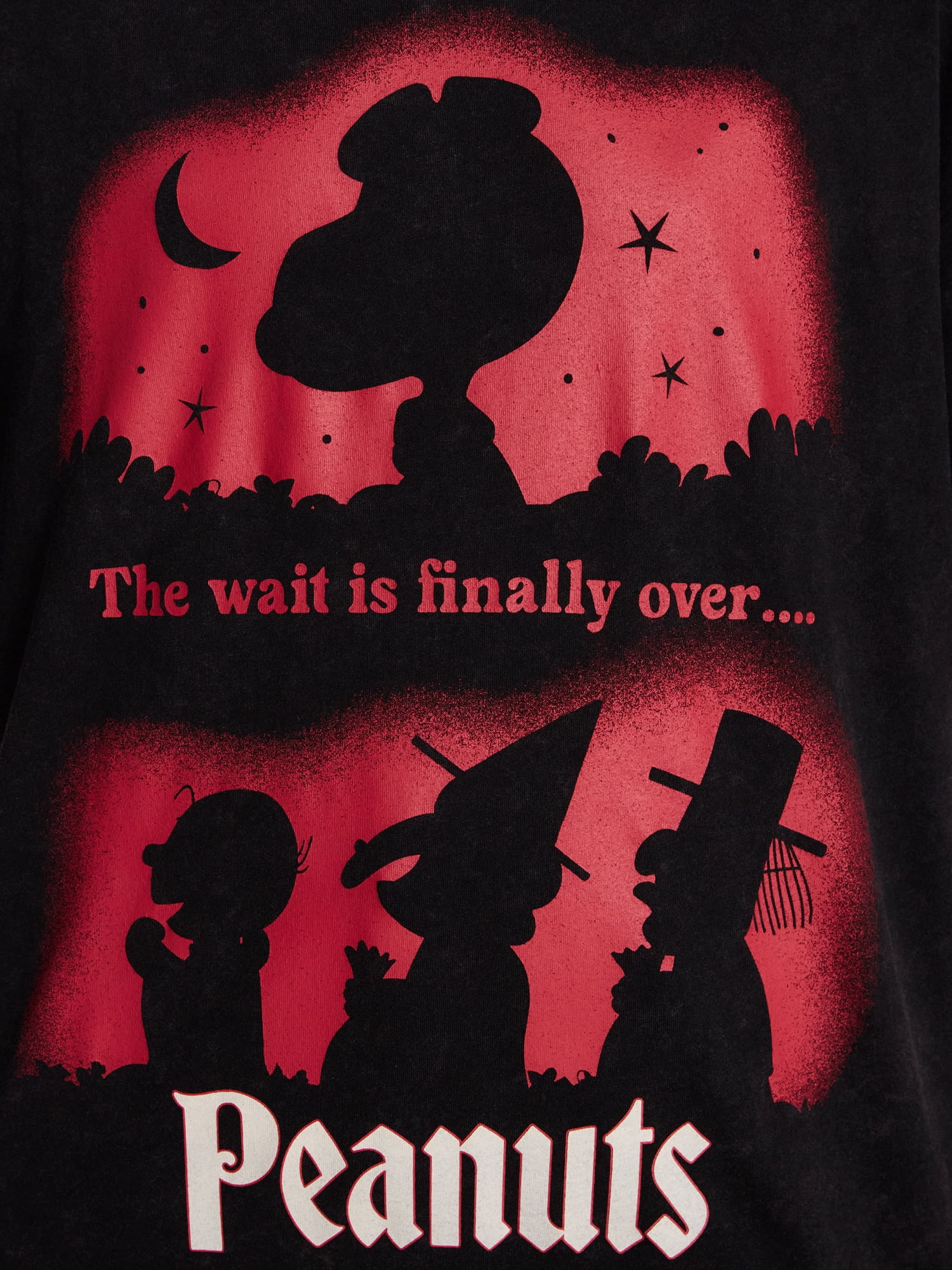 Peanuts Women's Halloween Graphic Tee with Short Sleeves, Sizes XXS-XXL