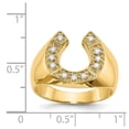 thumbnail image 2 of Finest Gold 14K Yellow Gold AA Diamond Mens Ring - Size 10, 2 of 2