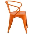 thumbnail image 3 of Orange Metal Indoor-Outdoor Chair with Arms, 3 of 8