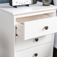 thumbnail image 4 of Walker Edison Modern 3 Drawer Nightstand - White, 4 of 13