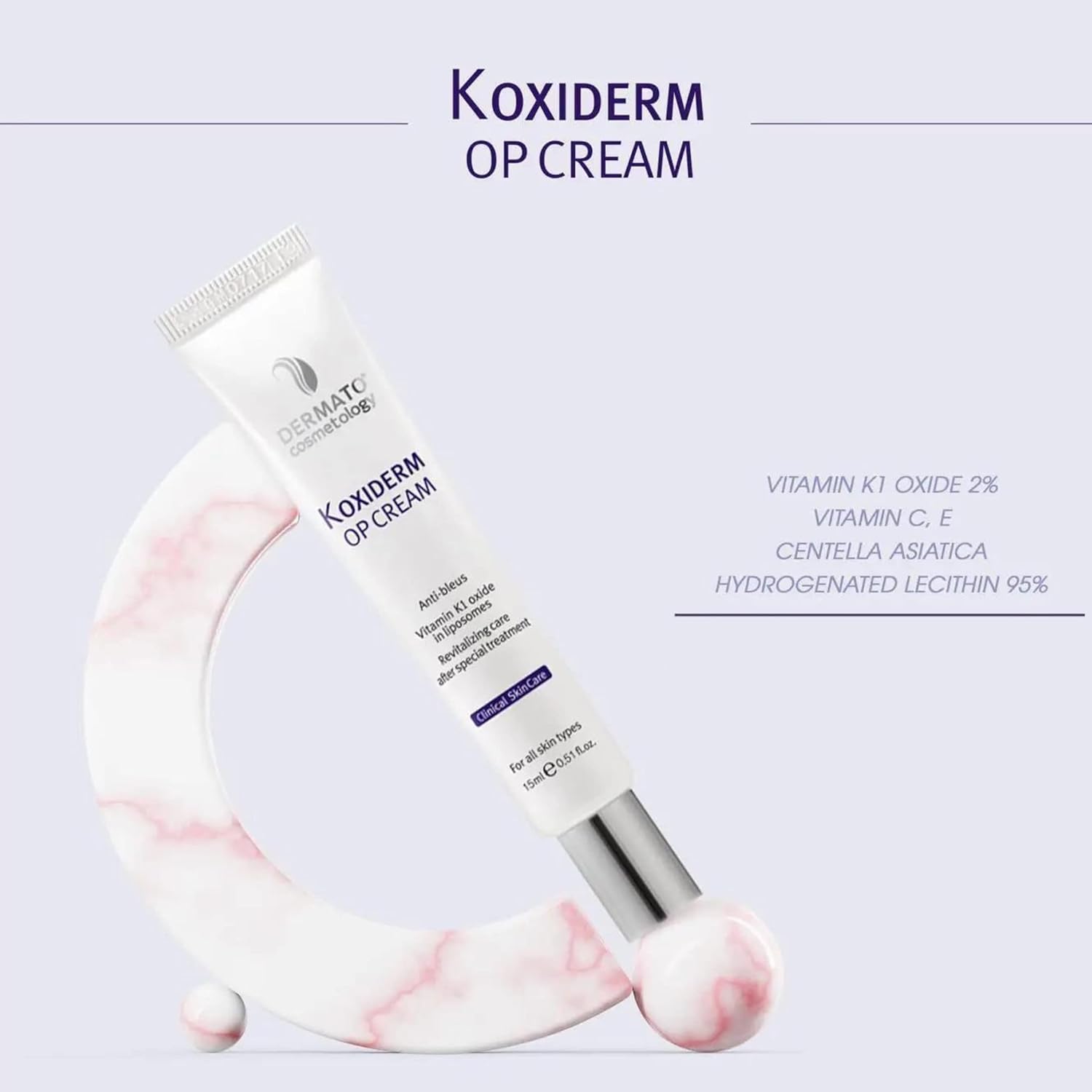 Vitamin K1 Oxiderm Cream Minimizing Appearance of Old and New Scars