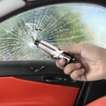 thumbnail image 2 of Car Safety Hammer, Aluminum Alloy Emergency Escape Tool, Multi-Functional Tungsten Steel Window Breaker, Compact Design for Vehicles, 2 of 5